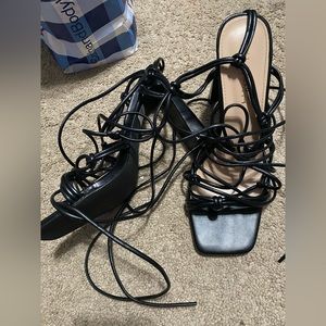 Forever 21  black strapped heels